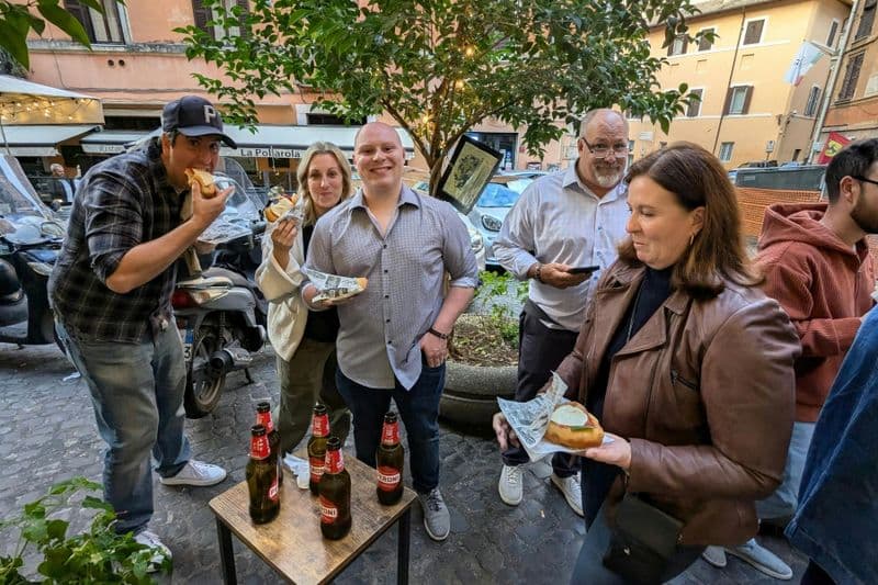 Billet Campo de' Fiori and Trastevere street food walking tour