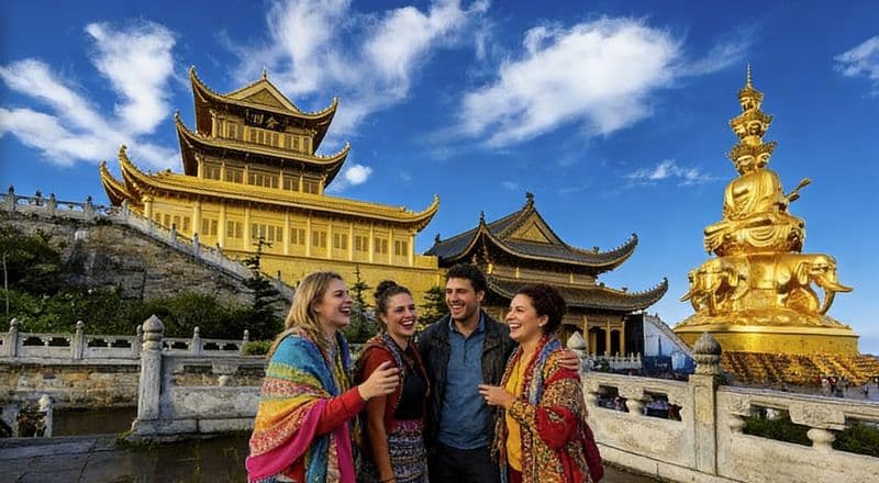 Billet Visite privée de Chengdu au mont Emei avec déjeuner et téléphérique