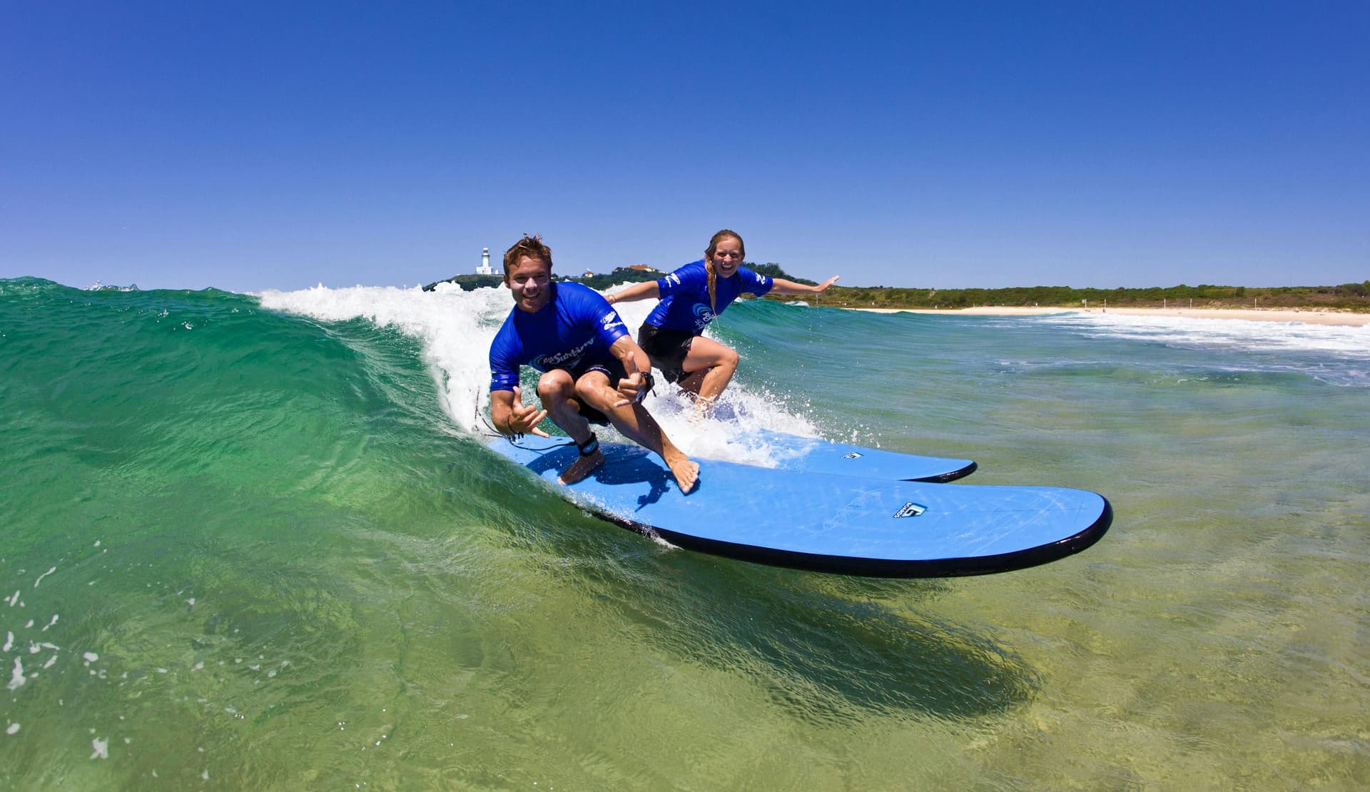 Billet Cours de surf pour débutants à Byron Bay