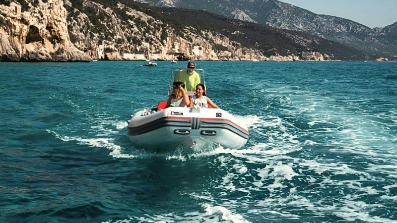 Billet Cala Ginepro and Cala Goloritzè dinghy tour from Orosei