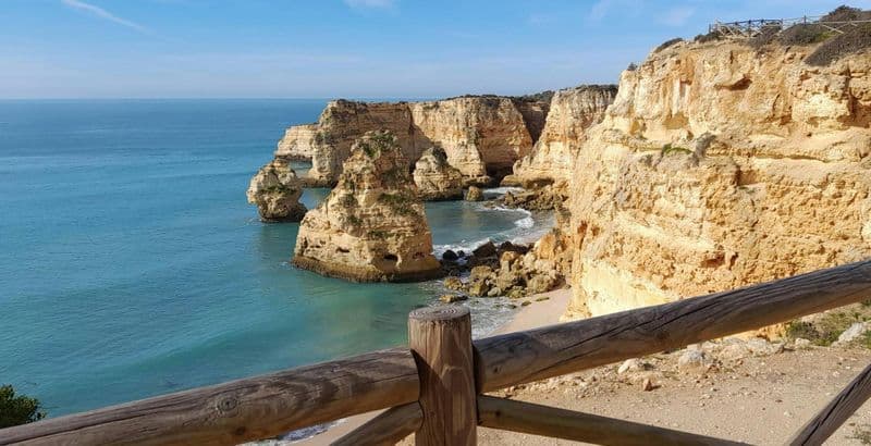 Billet Les falaises de l'Algarve, sur terre comme sur mer