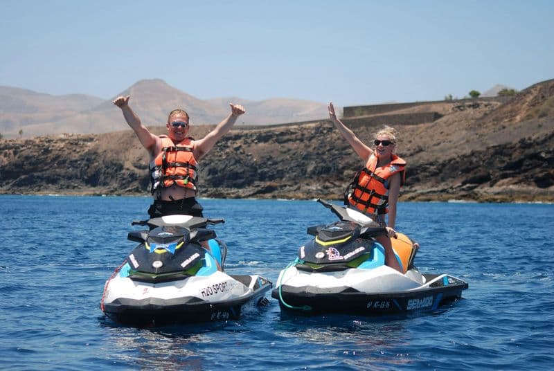 Billet Lanzarote Jet Ski Route Sud avec transport