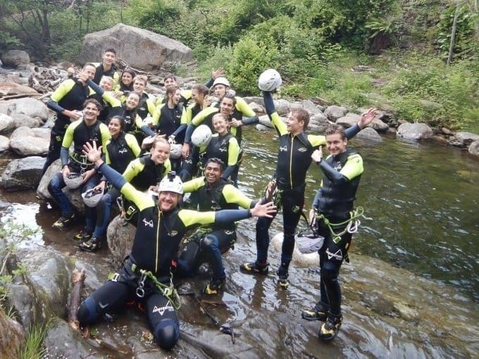 Canyoning tryout Val Vira