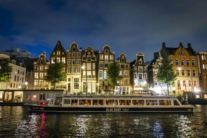Billet Croisière nocturne à Amsterdam avec coffret vin et fromage