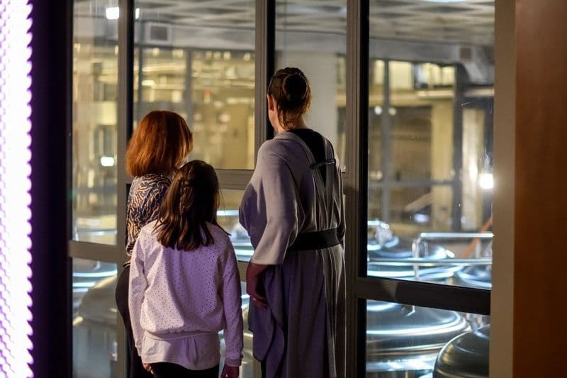 Dégustation privée de bière et visite en petit groupe de la brasserie Ftelos à Santorin