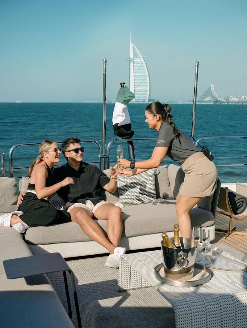 Billet Gourmet Dining Experience Aboard Sunseeker Superyacht in Dubai