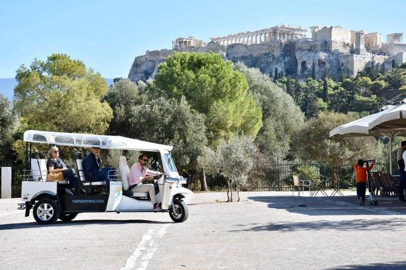 Visite privée complète d'Athènes en e-tuk tuk de 3 heures