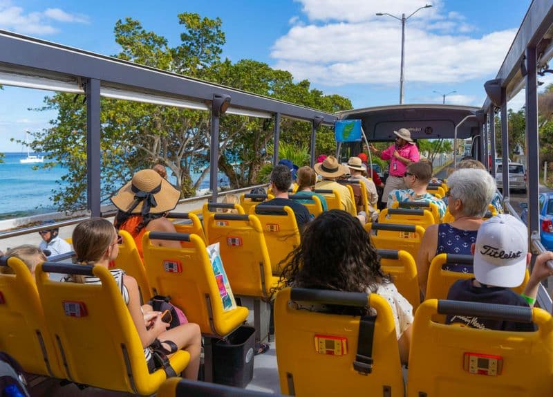 Aventure dans les Caraïbes avec bus à arrêts multiples et pause plage à Cozumel