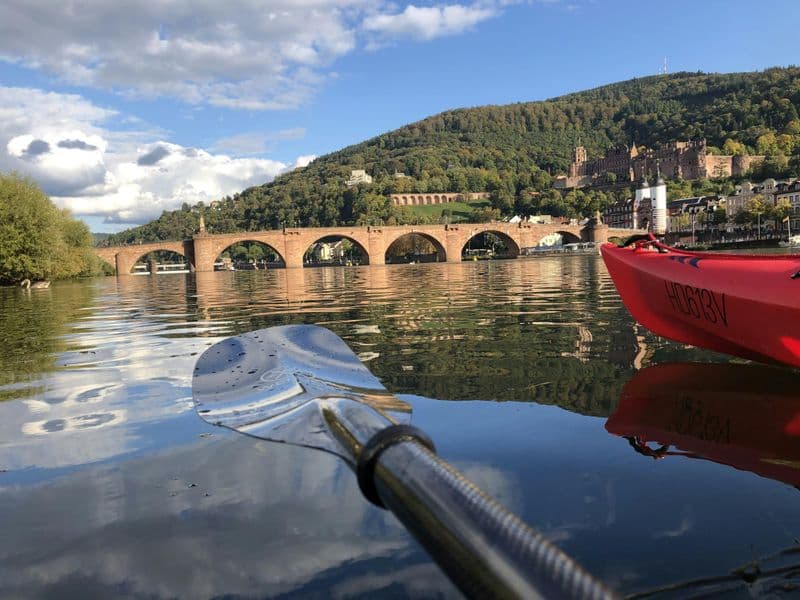 Visite guidée en kayak sur le Neckar à Heidelberg