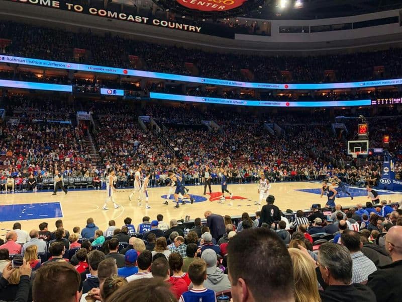 Philadelphia 76ers Basketball Game at Wells Fargo Center