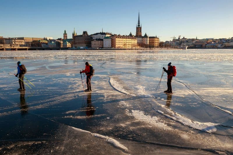 Billet Aventure de patinage sur glace autour de Stockholm pour les débutants