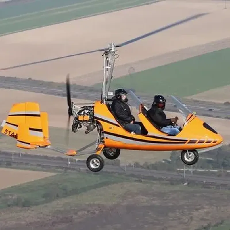 Baptême en ULM Autogire à Reims - La Marne