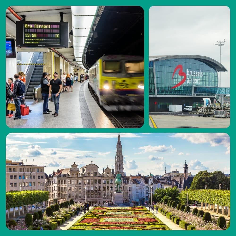 Train aller-retour de l'aéroport de Zaventem à Bruxelles + Audioguide