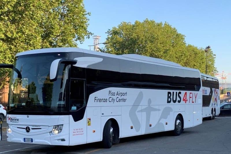 Billet Pise : Bus4Fly Transfert direct depuis/vers l'aéroport de Pise et le centre ville de Florence