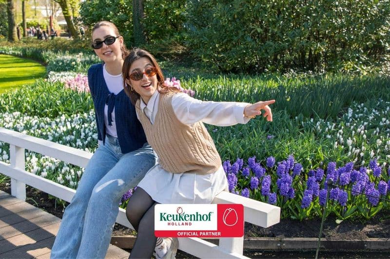 Billet Keukenhof : Entrée + transfert en bus aller-retour depuis la gare centrale d'Amsterdam