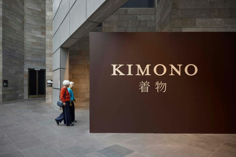 National Gallery of Victoria : Exposition sur les kimonos