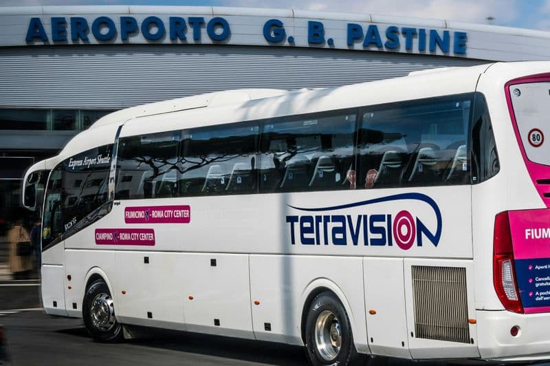 Rome : Transfert en bus de l'aéroport de Ciampino à Rome Termini
