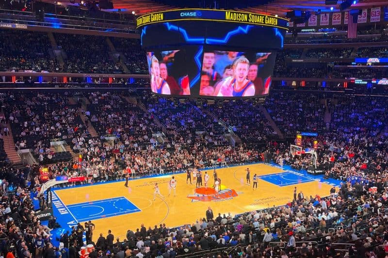 Madison Square Garden : Match de basket des New York Knicks