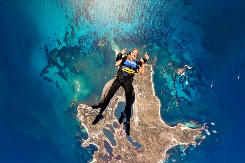 Île Rottnest : Expérience de saut en parachute en tandem