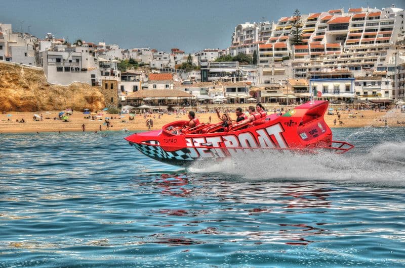 Albufeira : Promenade en jet boat