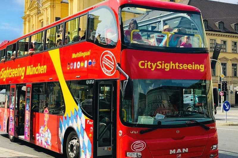 Billet Munich : visite guidée de la ville en autobus (Hop-on Hop-off)