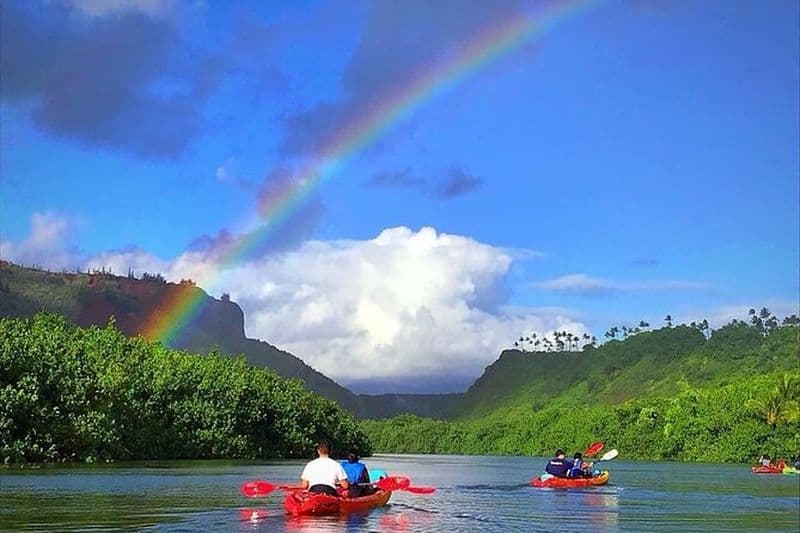Aventure à Kauai : kayak et randonnée jusqu'aux chutes secrètes avec un guide expert