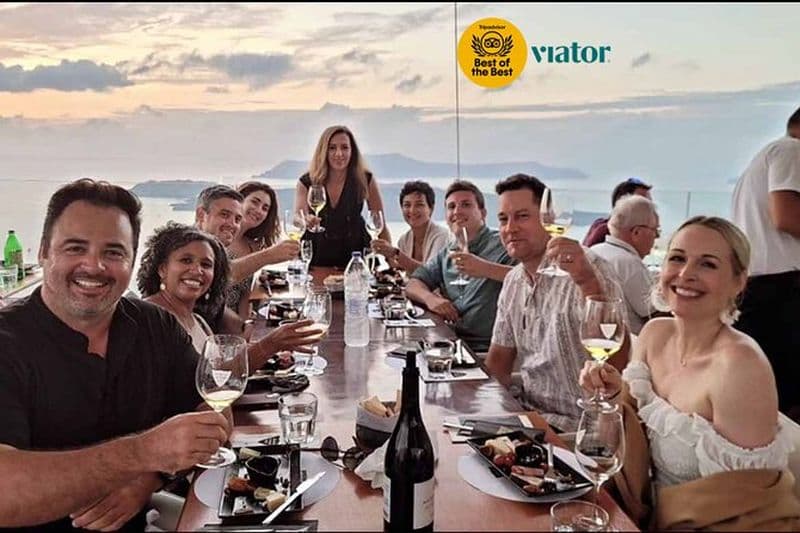 Santorin Sunset Wine Tasting Tour avec Santo Winery Vues