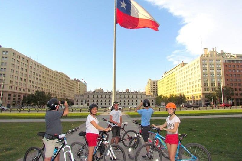 Excursion culturelle à vélo dans le centre de Santiago