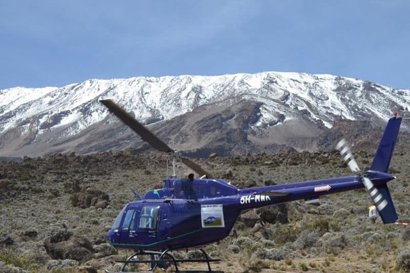 Tour en hélicoptère du Kilimandjaro