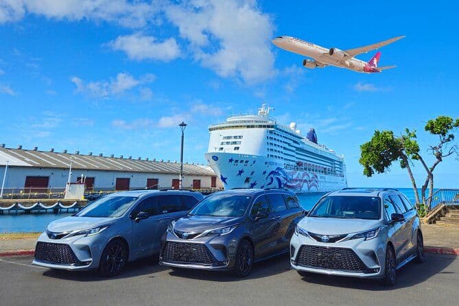 Aéroport, port de croisière et hôtels de Honolulu Transfert privé