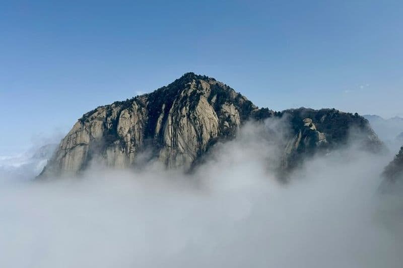 Randonnée d'une journée complète au mont Huashan avec téléphériques