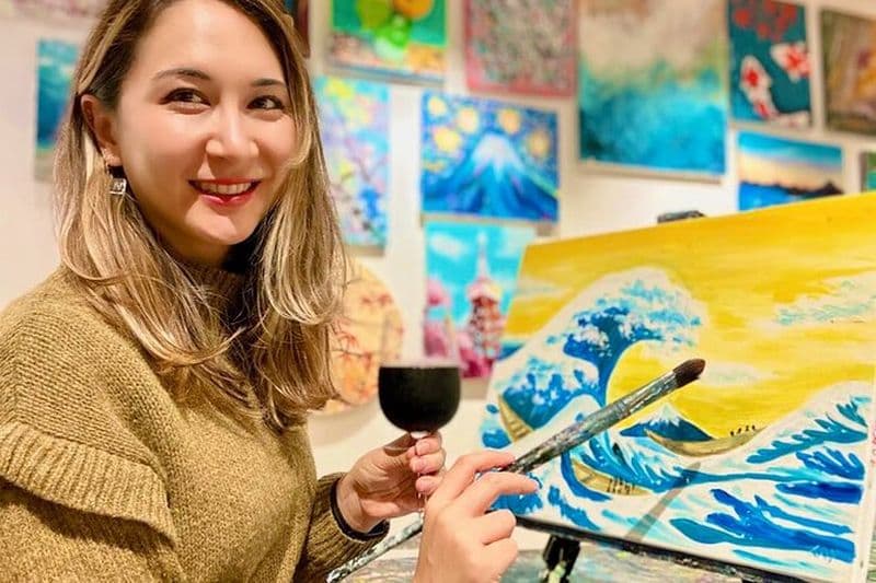 Peignez votre propre Hokusai « Grande Vague » à Tokyo – Art et Vin