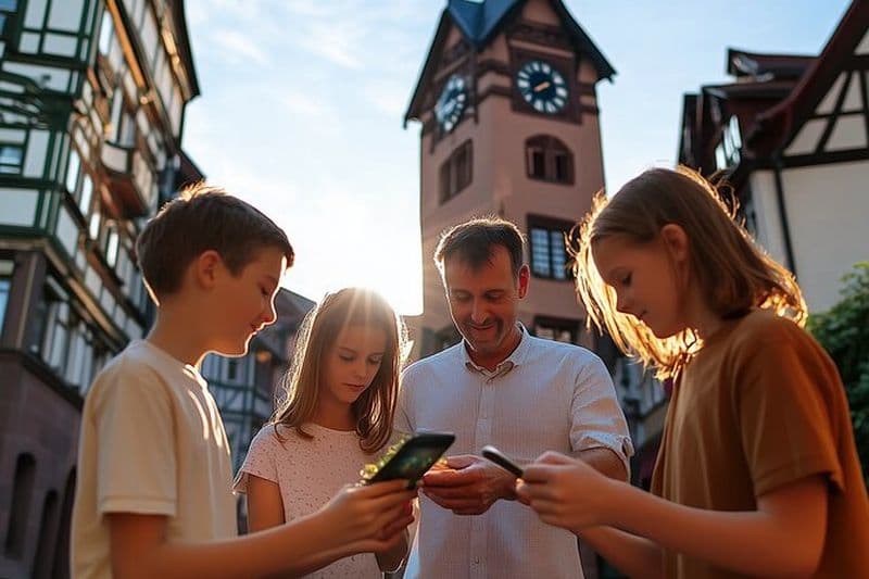 Rallye privé de livres audio dans la vieille ville de Fribourg