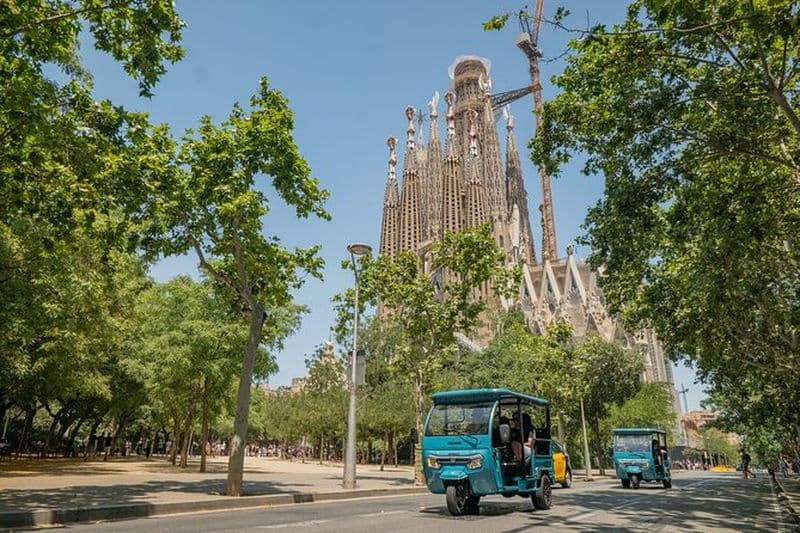 Visite privée de 2 heures de Barcelone Tuk-Tuk