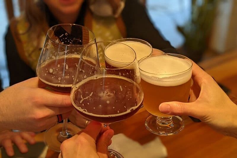 Nara - Visite à pied de la bière artisanale, du saké et de la nourriture