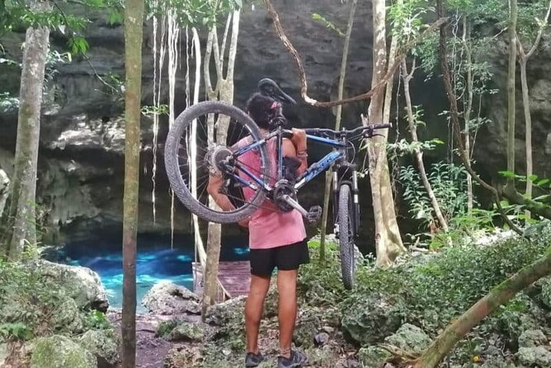 Jungle Bike Tour de Playa del Carmen avec Cenote Swim