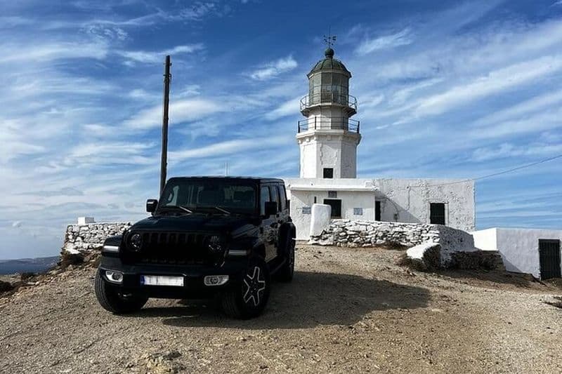 Mykonos Off Road Exploration : Visite guidée privée en jeep