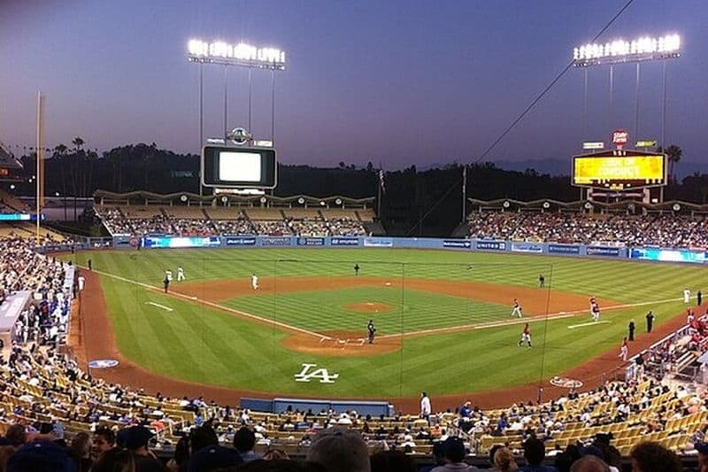 Match de baseball des Dodgers de Los Angeles au Dodger Stadium