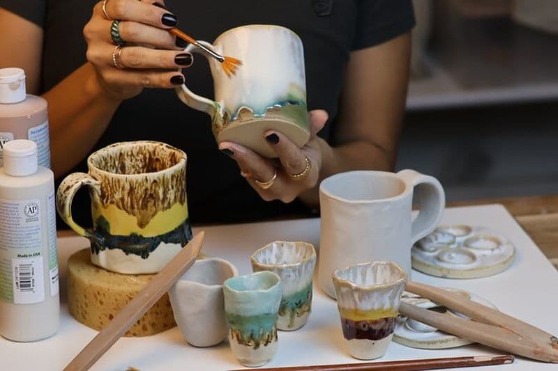 Atelier de poterie et vin – Barcelone