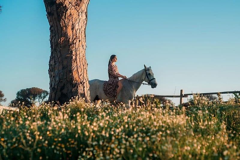 Expérience d'équitation à Castel Fusano près de Rome