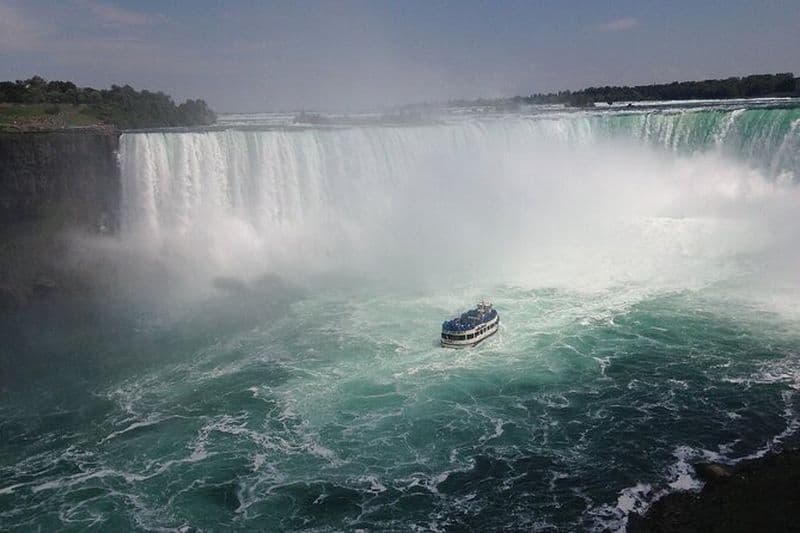 Journée complète aux chutes du Niagara, côté américain et côté canadien, depuis New York en avion