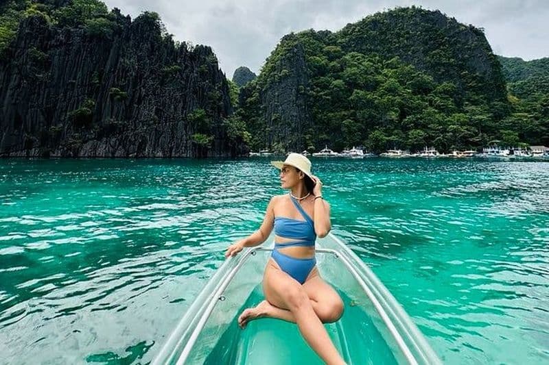 Expérience photographique en kayak de cristal de Boracay