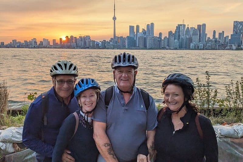 Visite à vélo en soirée des îles de Toronto