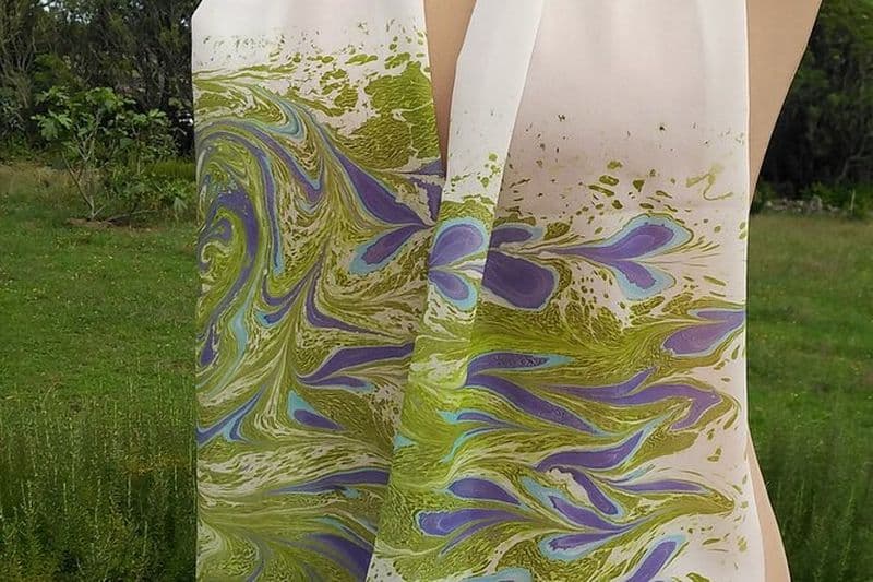 Ebru Marble Art / Technique ancienne de peinture sur marbre sur l'eau