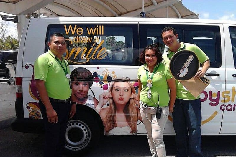 Transport privé aller-retour de l'aéroport de Cancún au ferry Isla Mujeres