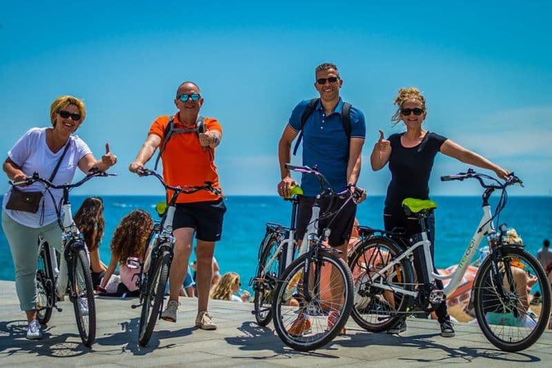 Visite privée de la photographie en vélo électrique à Barcelone