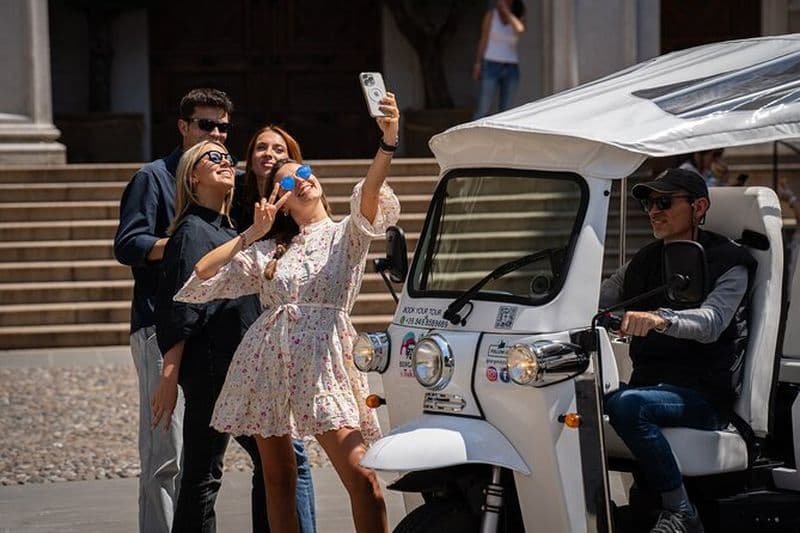Visite en Tuk Tuk à Bergame, Città Alta et les anciens murs vénitiens