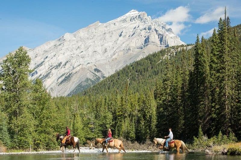 Balade à cheval de 4 heures dans les montagnes de soufre
