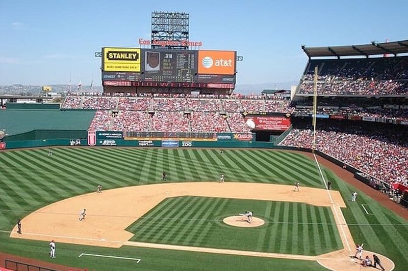Match de baseball des Angels de Los Angeles au Angel Stadium
