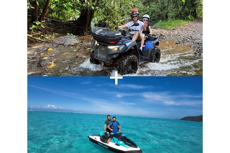Formule combinée à Moorea en Jet-Ski et en 4x4